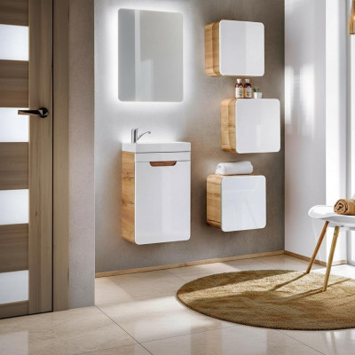 Design bathroom furniture bath 5-piece set cabinet sink