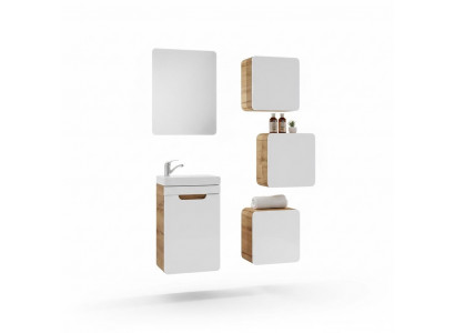 Design bathroom furniture bath 5-piece set cabinet sink