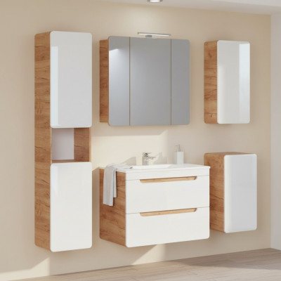 Design bathroom furniture bath 5-piece set suite cabinet lighting