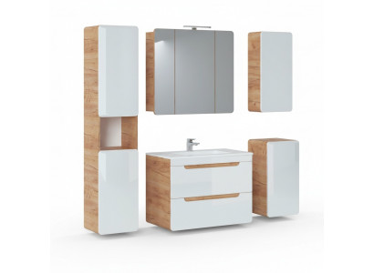 Design bathroom furniture bath 5-piece set suite cabinet lighting