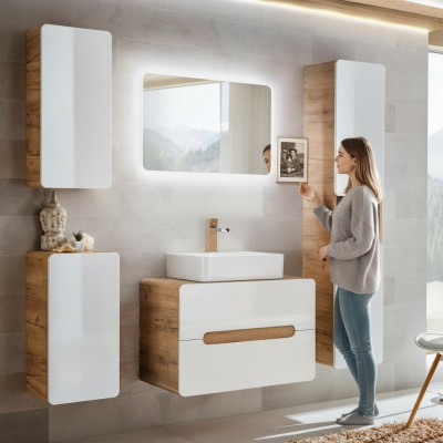 Design Bathroom Furniture Bath 5-piece Set Cabinet Washbasin