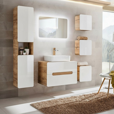 Design Bathroom Furniture 6-piece Set Cabinet Decoration Washbasin