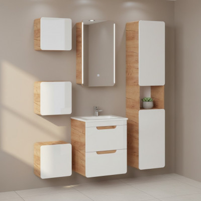 Design Bathroom Furniture Bath 6-piece Set Suite Cabinet Sink