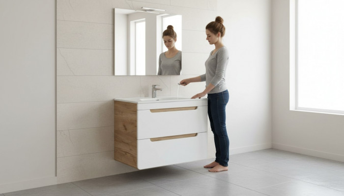 Design washbasin 80cm bathroom vanity basin basin