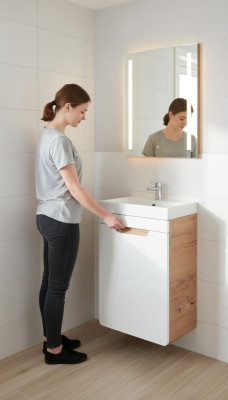 Design washbasin vanity bathroom cabinet high gloss