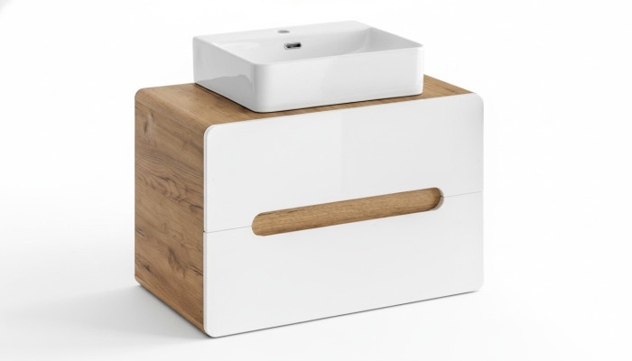 Washbasin Bathroom Sink with Vessel Basin 80cm