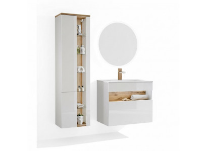 Design bathroom furniture set 3-piece cabinet washbasin