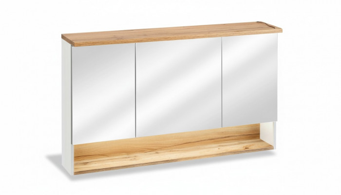 Mirror cabinet wall cabinet bathroom cabinet with mirror 120 cm LED