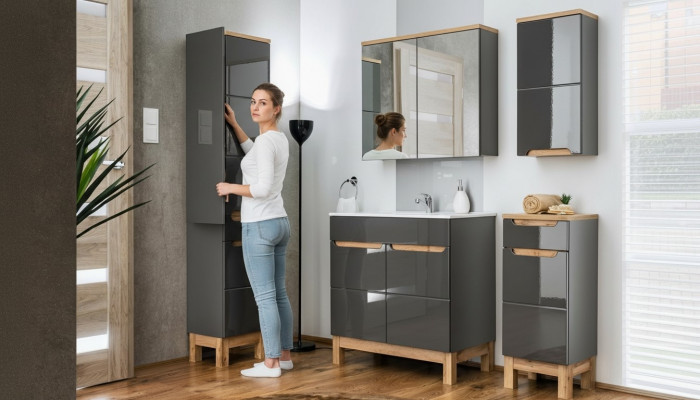 Design furniture bathroom bath set suite cabinet sink bathroom furniture sets 5-piece.