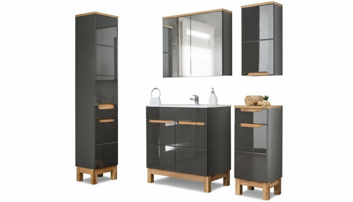 Design furniture bathroom bath set suite cabinet sink bathroom furniture sets 5-piece.