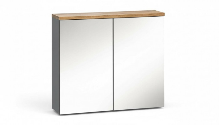 Mirror cabinet wall cabinet bathroom cabinet with mirror 80 cm bath