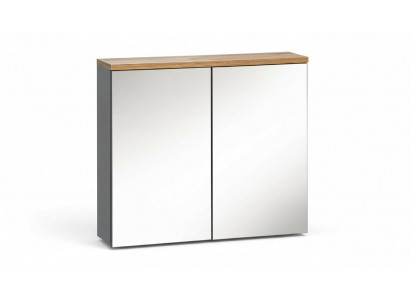 Mirror cabinet wall cabinet bathroom cabinet with mirror 80 cm bath
