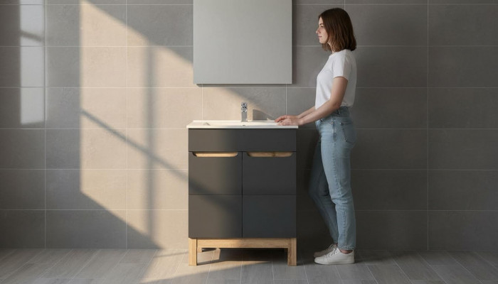 Ceramic washbasin vanity unit basin bathroom
