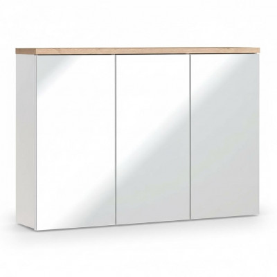 Mirror cabinet wall cabinet bathroom cabinet with mirror 100 cm