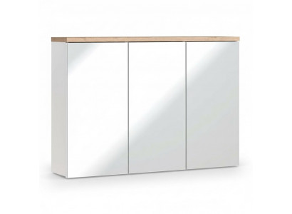 Mirror cabinet wall cabinet bathroom cabinet with mirror 100 cm