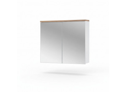 Mirror cabinet wall cabinet bathroom cabinet with mirror 80 cm