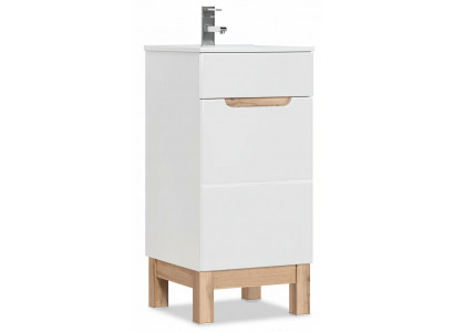 Washbasin Sink Vanities Bathroom Furniture Base Cabinet + Sink High Gloss