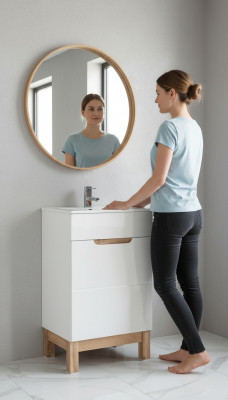 Sink cabinet shelf cabinets 50cm sink washstand