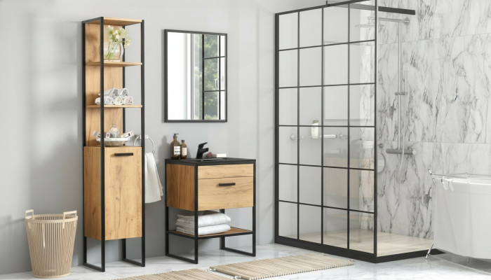 Design bathroom furniture set 5-piece suite cabinet sink
