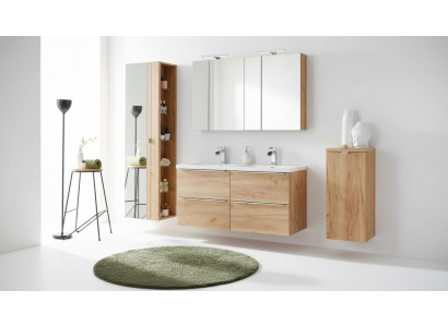Mirror cabinet wall cabinet bathroom cabinet with mirror 60 cm shelf