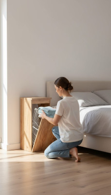 Universal wall cabinet bathroom furniture with a laundry basket