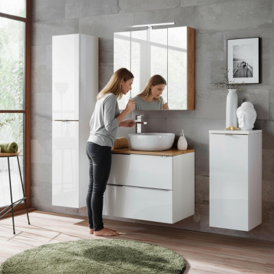 Design Bathroom Furniture Bath 4-Piece Set Decor Cabinet Washbasin