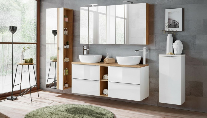 Design bathroom furniture, bath 8-piece set, cabinet ornament, sink