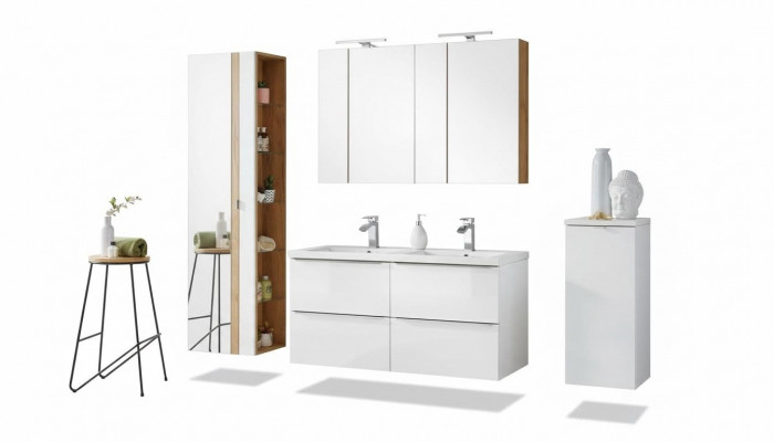 Design bathroom furniture bath 6-piece set suite cabinet decor washbasin
