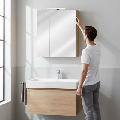 Mirror Cabinet Bathroom Cabinet Bathroom Mirror 60x16x75 cm Cabinets