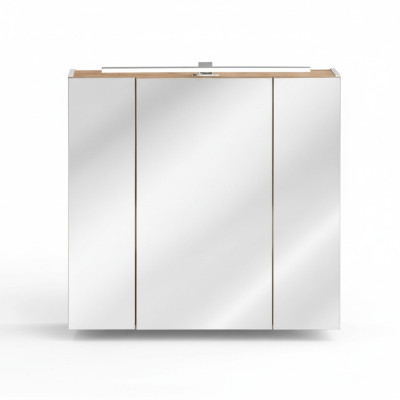 Mirror cabinet wall cabinet bathroom cabinet with mirror 80 cm deco LED