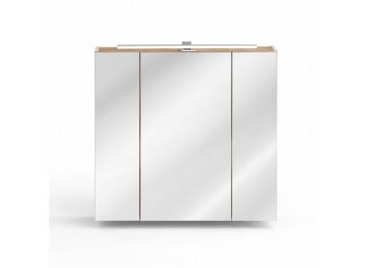 Mirror cabinet wall cabinet bathroom cabinet with mirror 80 cm deco LED