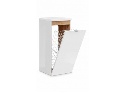 Universal wall cabinet decorative bathroom furniture with a laundry basket