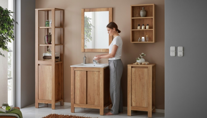 Design bathroom furniture bathroom set suite basin cabinet sink
