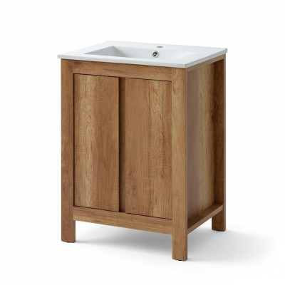 Bathroom furniture set 60cm washbasin with decorative under-sink cabinet modern washstand