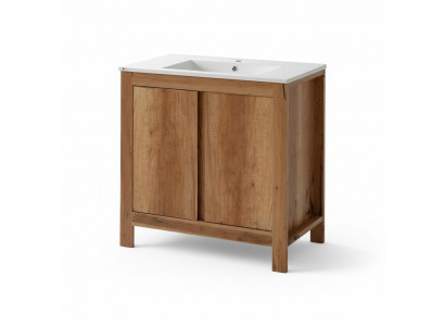 Bathroom furniture set 80cm sink with base cabinet decorative modern washbasin