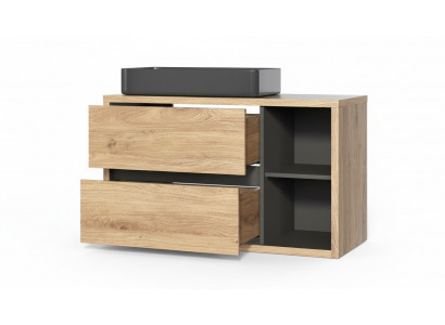 Hanging washbasin cabinet with washbasin 100 cm bathroom cabinet