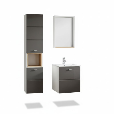 3-piece wash area bathroom furniture set washstand sink