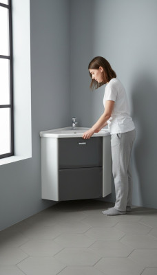 Corner washbasin with cabinet 40 cm corner basin ceramic sink