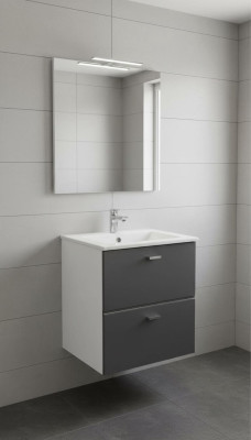 Bathroom furniture set 40cm washbasin with vanity unit washstand drawer wall cabinet