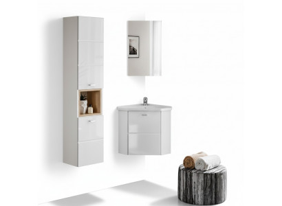 3-piece washstand bathroom furniture bathroom decor set washbasin sink