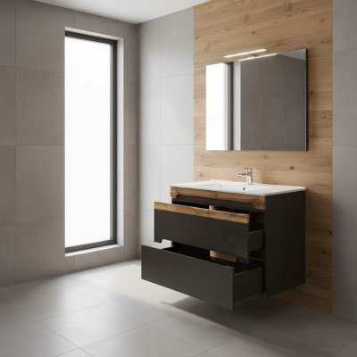 Bathroom furniture set 80cm sink with cabinet Modern decorative washstand