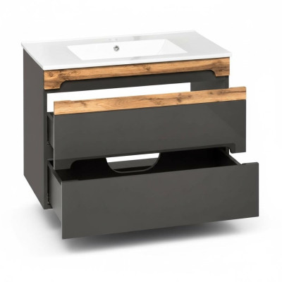 Bathroom furniture set 80cm sink with cabinet Modern decorative washstand