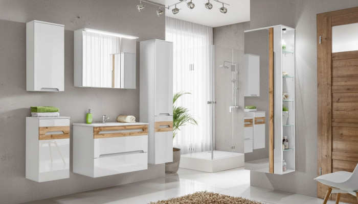 Design bathroom furniture bath 6-piece set decor cabinet sink