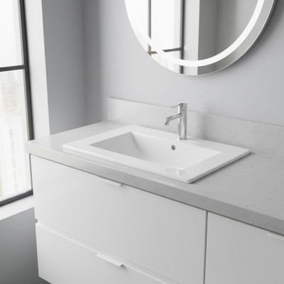 Washbasin built-in washbasin 60 x 46 cm white bathroom washbowl