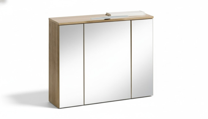 Mirror cabinet wall cabinet bathroom cabinet decor with mirror 80 cm LED