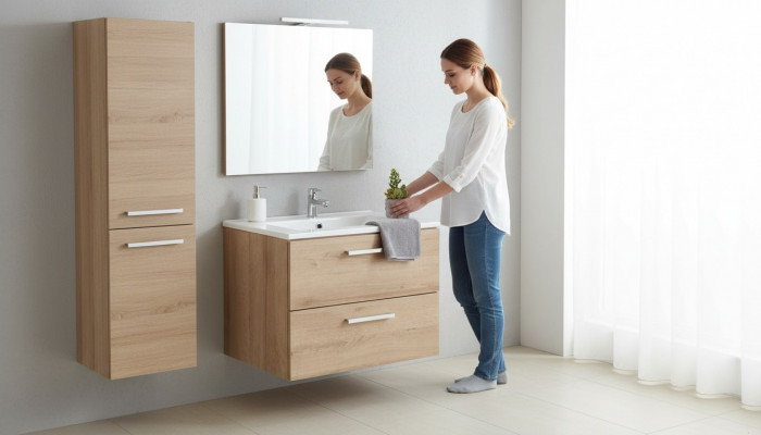 Hanging Sink High-Quality Bathroom Furniture Washstand Sink Basin 60cm