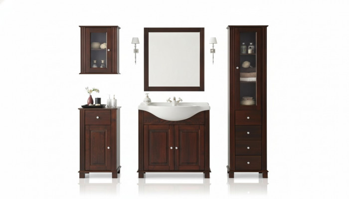 Bathroom furniture set, bathroom furniture set, bathroom sink 5-piece, room