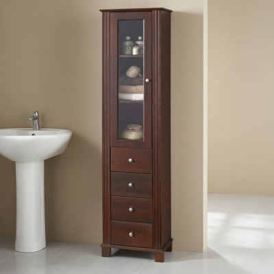 High-quality bathroom cabinet tall cabinet decorative wood bathroom furniture luxury