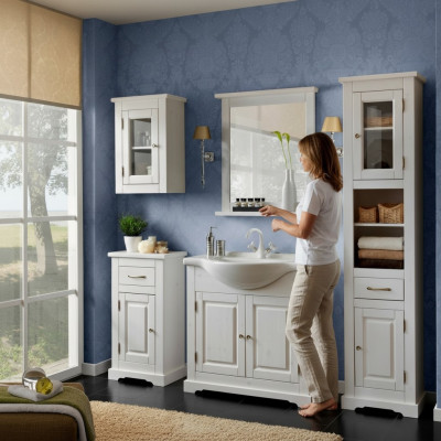 Bathroom furniture set washbasin 5-piece room