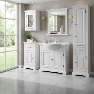Bathroom furniture set washbasin 5-piece room
